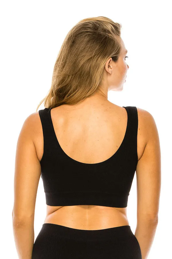 Ribbed Tank Bralette